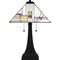 Quoizel Tiffany Table Lamp Tiffany 2 Lights Matte Black TF16146MBK - alternate 3